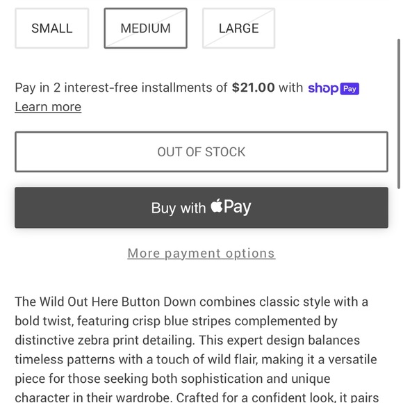 Entro “Wild Out Here” Women’s Button-Up Blouse Like New Size M - Picture 5 of 9